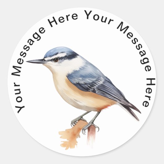 Kastanje ontlucht Thatch Ronde Sticker (Voorkant)