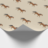 Kastanje paarden inpakpapier (Hoek)