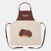 kastanje schort (Voorkant)