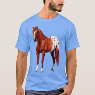 Kastanje Sorrel Quarter Paard Appaloosa Hengst T-shirt