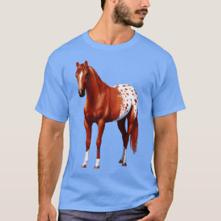 Kastanje Sorrel Quarter Paard Appaloosa Hengst T-shirt