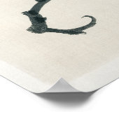 Kastanje van Kono Bairei (1844-1895) Poster (Hoek)