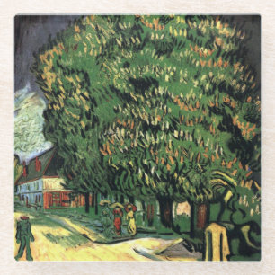Kastanjebomen in Blossom - Gogh Glazen Onderzetter