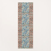 Kastanjeboom, bladeren, botanische art nouveau yogamat (Voorkant)