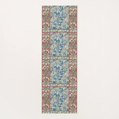 Kastanjeboom, bladeren, botanische art nouveau yogamat (Achterkant)