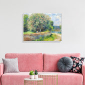 Kastanjeboom bloemen door Pierre Auguste Renoir Canvas Afdruk (Insitu (Woonkamer))