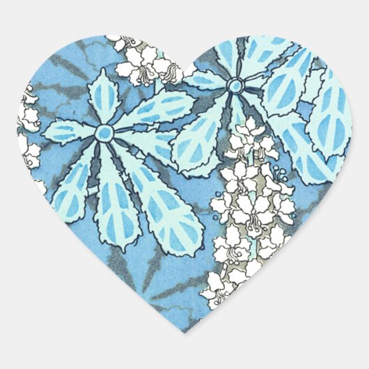  kastanjeboom hart sticker (Voorkant)