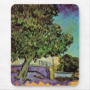 Kastanjeboom in bloei door Vincent van Gogh Muismat