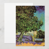 Kastanjeboom in Blossom door Vincent van Gogh (Voorkant / Achterkant)