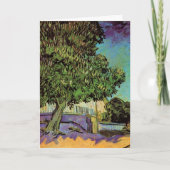 Kastanjeboom in Blossom door Vincent van Gogh Kaart (Voorkant)