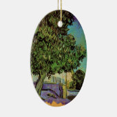 Kastanjeboom in Blossom door Vincent van Gogh Keramisch Ornament (Rechts)