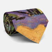 Kastanjeboom in Blossom door Vincent van Gogh Stropdas (Opgerold)