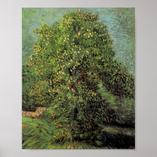 Kastanjeboom in Blossom, Van Gogh Fine Art Poster