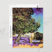 Kastanjeboom in Blossom, Vincent van Gogh Briefkaart (Voorkant / Achterkant)