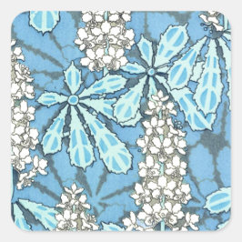  kastanjeboom vierkante sticker