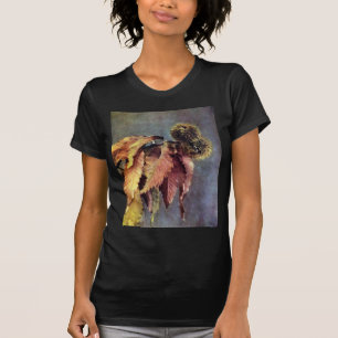 Kastanjebramen en -bladeren t-shirt