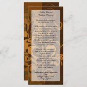 Kastanjebruin/Goud/Groen statische kaart/menu/prog (Voorkant / Achterkant)