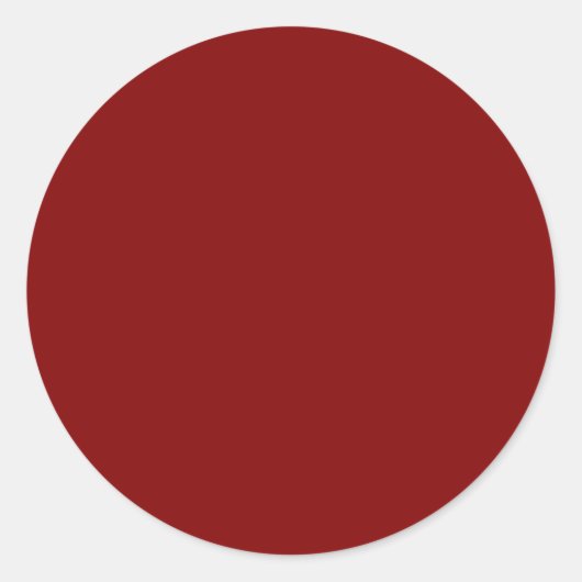 Kastanjebruin Ronde Sticker (Voorkant)