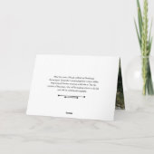 Kastanjebruine acht-fotogradatie uitnodiging (Achterkant)