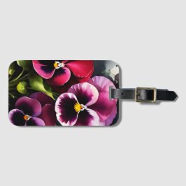  kastanjebruine daek rode slipjes waterverf schild bagagelabel