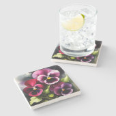  kastanjebruine daek rode slipjes waterverf schild stenen onderzetter (Zijkant)