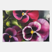 kastanjebruine daek rode slipjes waterverf schild theedoek (Horizontaal)