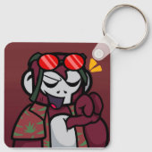 kastanjebruine sleutelhanger (Achterkant)