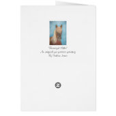 kastanjemeel met blonde mane equine horse (Achterkant)