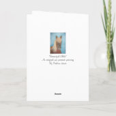 kastanjemeel met blonde mane equine horse dad kaart (Achterkant)