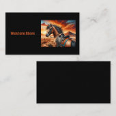 Kastanjepaard in de zuidwestelijke woestijn visitekaartje (Voorkant / Achterkant)