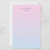 Kastanjepaarden met witsterschrijfpapier briefpapier (Achterkant)