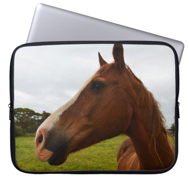 Kastanjepaardenchocolade, Laptop Sleeve (Voorkant)