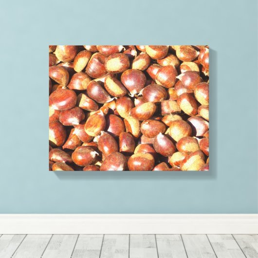 kastanjes-211079, zoete kastanjes delici canvas afdruk (Insitu (Houten vloer))