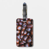 Kastanjes Bagagelabel (Achterkant verticaal)