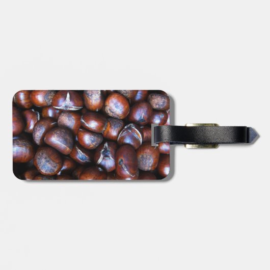 Kastanjes Bagagelabel (Achterkant horizontaal)