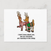 Kastanjes branden briefkaart (Voorkant)