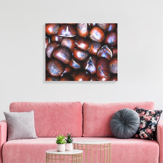 Kastanjes Canvas Afdruk (Insitu (Woonkamer))