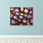 Kastanjes Canvas Afdruk (Insitu (Houten vloer))