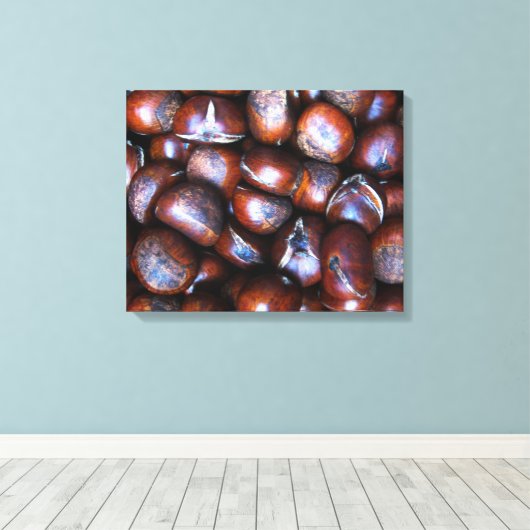 Kastanjes Canvas Afdruk (Insitu (Houten vloer))