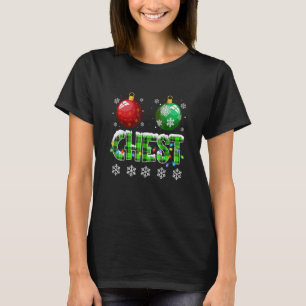 Kastanjes die kerst met paren passen, noten t-shirt