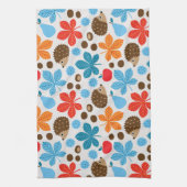 Kastanjes en egel naadloos patroon theedoek (Verticaal)