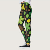 Kastanjes en egel naadloos (ver.6) leggings (Links)