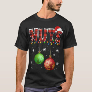 Kastanjes Funny Matching Couples kerstlampjes T-shirt