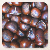 Kastanjes Kartonnen Onderzetters (Voorkant)