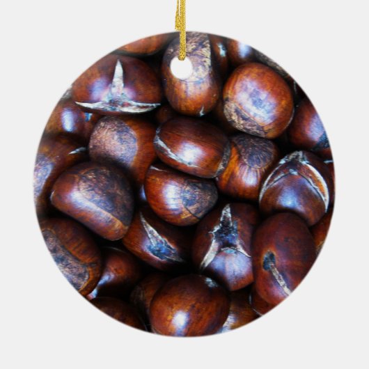 Kastanjes Keramisch Ornament (Achterkant)