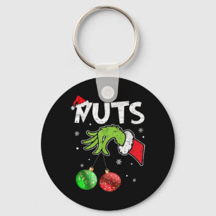 Kastanjes Kerstmis Familie Bijpassende Koppels Bor Sleutelhanger