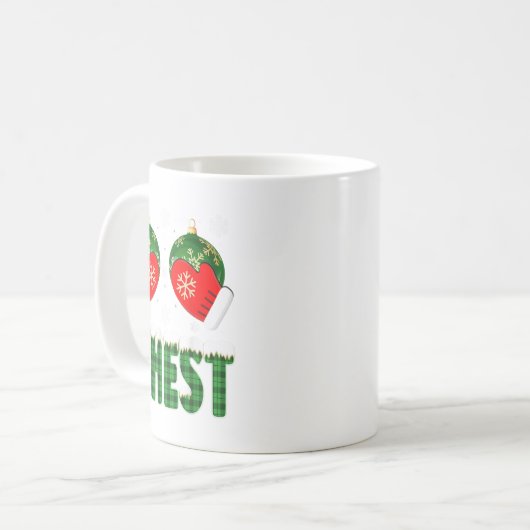 Kastanjes Matching Familie Grappige Borst Noten Ke Koffiemok (Voorkant links)