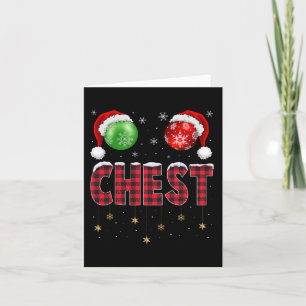 Kastanjes Matching Family Fun Borstnoten Kerstmis Kaart
