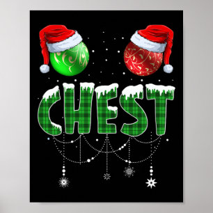 Kastanjes Matching Family Fun Borstnoten Kerstmis Poster