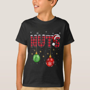 Kastanjes Matching Family Fun Borstnoten Kerstmis T-shirt